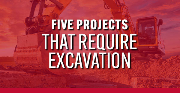 Five Projects That Require Excavation [infographic] | Rooks Backhoe